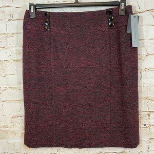 NEW Classiques Entier womens 12 pencil skirt business casual tweed red black